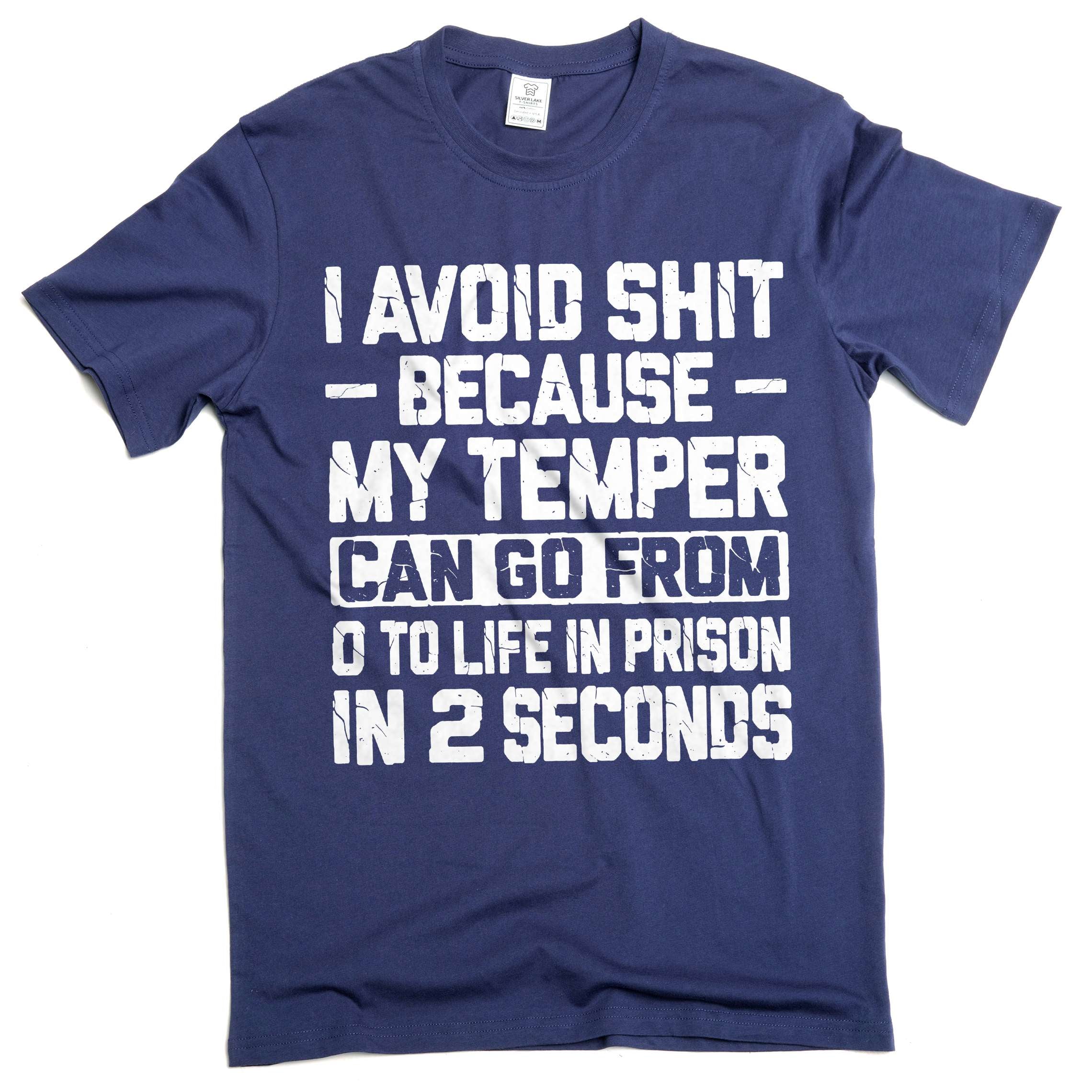 Funny I avoid things t-shirt bad temper tee shirt fathers day dad