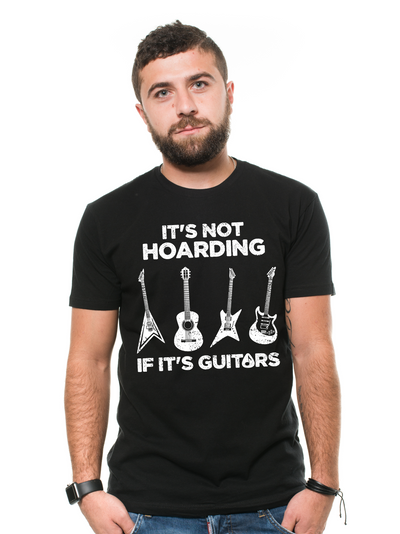 Men's Hoarding Guitars Funny T-shirt guitar player mens funny gifts music musician gift tee shirt