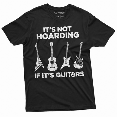 Men's Hoarding Guitars Funny T-shirt guitar player mens funny gifts music musician gift tee shirt