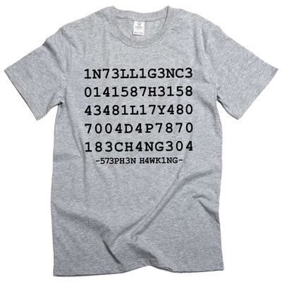 Men's Intelligence is the ability to adapt to change Tee shirt science geek shirt