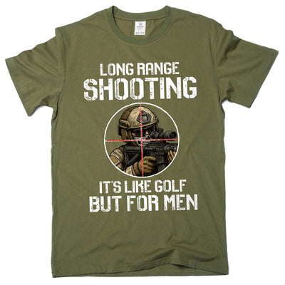 Men's Shooting Range T-shirt Funny Humor Humorous Tee Shirts Father's Day Gift Shooting AR-15 Tee