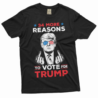 34 More reasons to vote for trump shirt donald trump funny shirt 2024 election political shirt - Silver Lake Tshirts