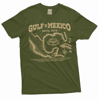 Gulf of Mexico T-shirt  origin of Gulf of Mexico history men's tee shirt
