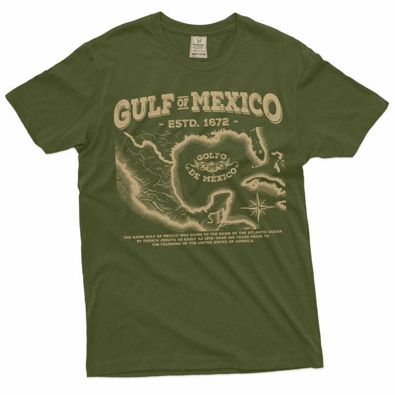 Gulf of Mexico T-shirt  origin of Gulf of Mexico history men&