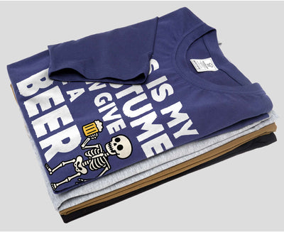 Men's funny this is my costume now give me a beer T-shirt Christmas Halloween outfit