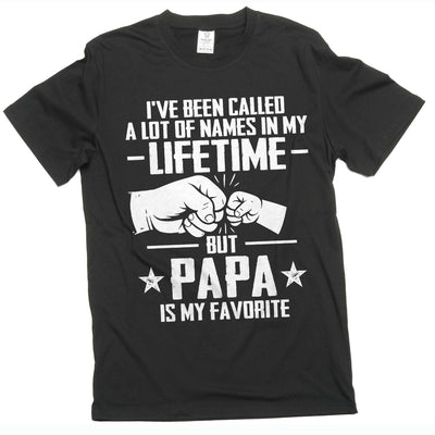 Men's papa T-shirt grandpa dad father grandkids father's day Christmas Tee