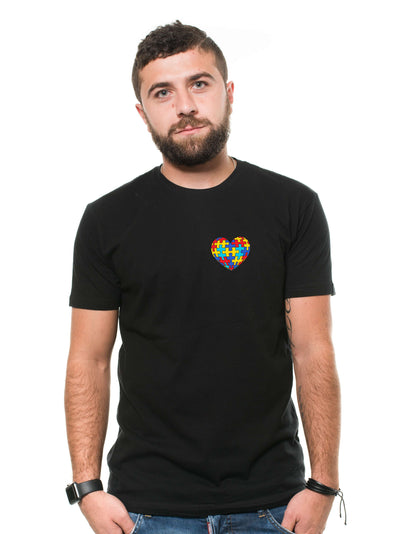 Autism Day Tee shirt Autism awareness Tee shirt heart love tee shirt for him her
