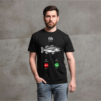 Men's Fih Meme T-shirt Fishing Funny Joke Tee Shirt Humor Humorous Gifts Fisherman tee