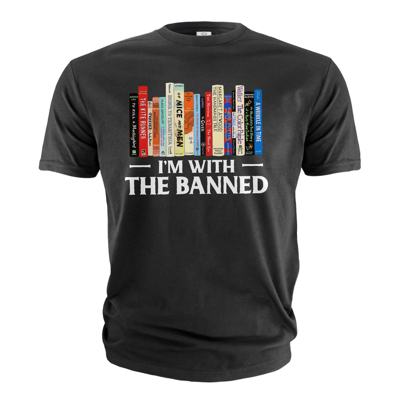 Funny Banned t-shirt Book reading lover Music band double meaning Birthday gift tee