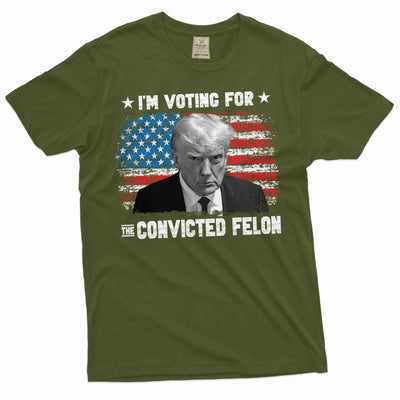 I'm Voting For The Convicted Felon Shirt DJT Donald Trump Support Shirt USA Political Election shirt
