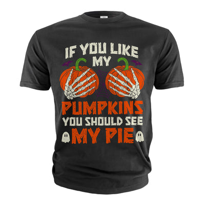 Women's Funny Halloween Shirt Sarcastic Gift Pumpkins Pie Shirt Halloween Costume For Her