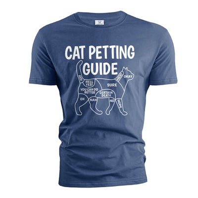 Funny cat petting guide T-shirt Cat lover Pet tee shirt cat person birthday gift Wife mom shirts