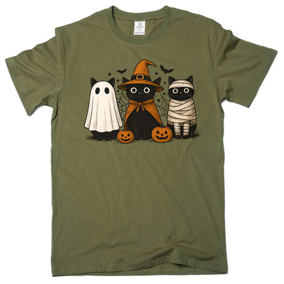 Funny Halloween Cats boo T-shirt Costume humorous pet cats Tshirts