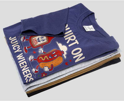 funny offensive adult humor double meaning T-shirt I squirt on Juicy wieners Tshirt