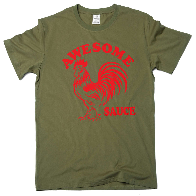 Awesome Sauce Shirt, Farm Animal Humor Graphic Tee, Country Chicken Lover T-Shirt