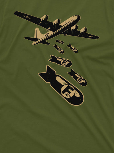 Men's Funny T-shirt airplane F-bomb Tee shirt Birthday gift funny F bomb tee shirt