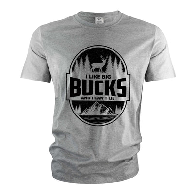 Men's Big Bucks T-shirt funny double meaning hunting father's day deer buck hunter gift tee