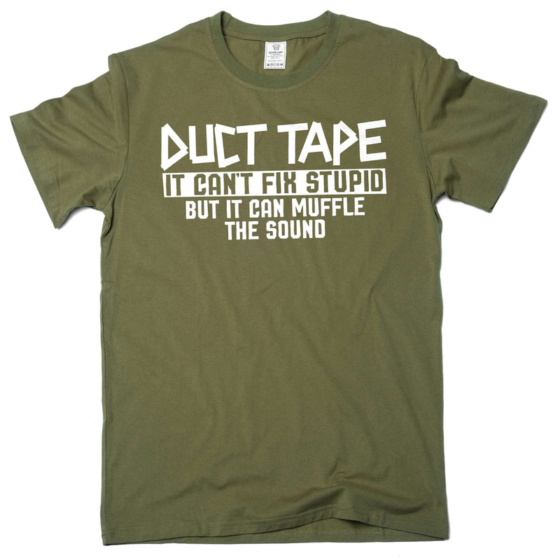Funny Duct Tape T-Shirt Humor Humorous Joke T-Shirts sarcastic gifts for him her unisex