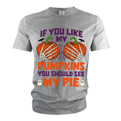 Women's Funny Halloween Shirt Sarcastic Gift Pumpkins Pie Shirt Halloween Costume For Her