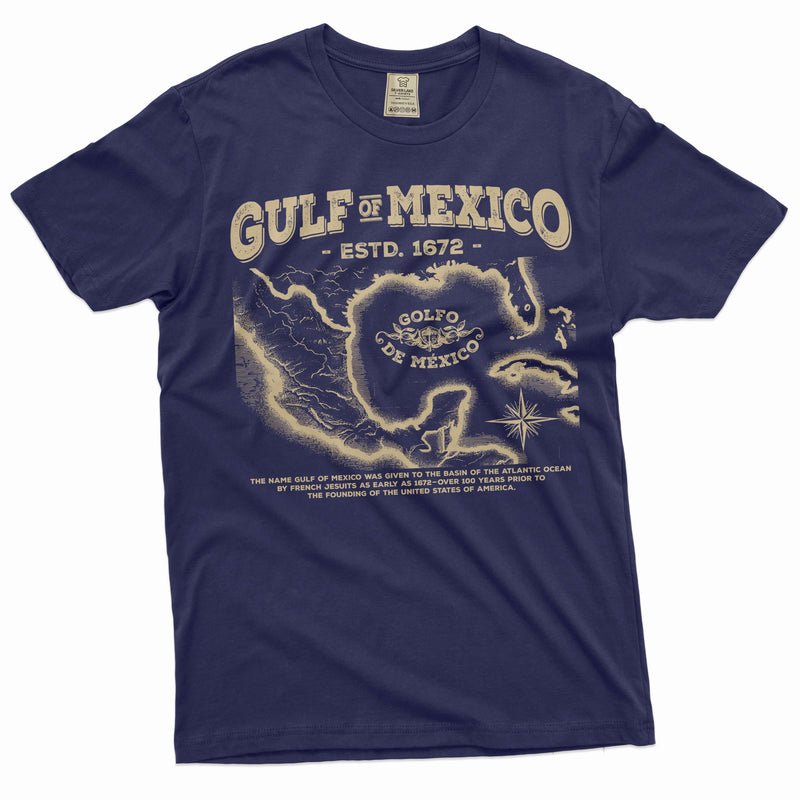 Gulf of Mexico T-shirt  origin of Gulf of Mexico history men&