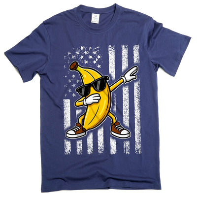USA Banana Flag Tee America Patriotic Shirt Funny Humorous Joke Tee America Flag T-Shirt
