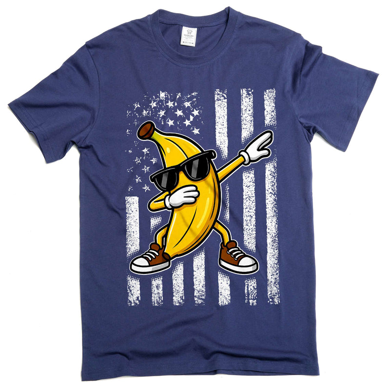 USA Banana Flag Tee America Patriotic Shirt Funny Humorous Joke Tee America Flag T-Shirt