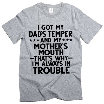 Men's Funny Joke T-shirt Son Daughter Humor Humorous Gifts Family Gift Tees From Dad Mom