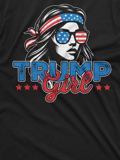 Women's Trump Girl Shirt Donald Trump Support Shirt DJT Shirts Ladies Trump Shirt Patriotic Gifts