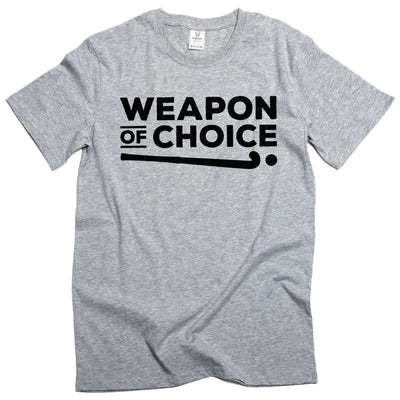 Men's hockey T-shirt ice-hockey sports weapon of choice Tshirt