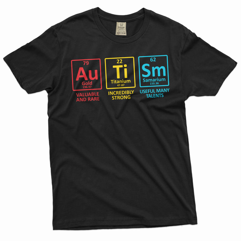 Autism T-shirt Autism awareness month periodic table creative novelty shirt