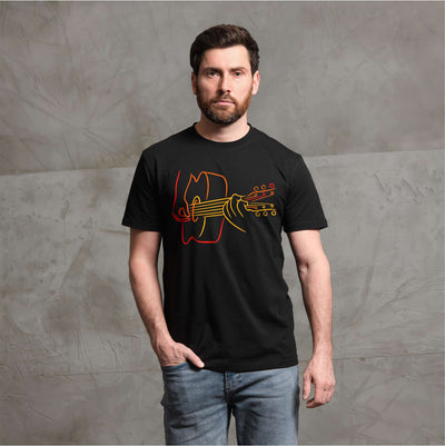 Men's Guitarist T-shirt Guitar Player Music 3D creative tee shirt