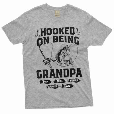 Men's Grandpa Shirt Grandpa Fishing Shirt Fishing Custom Shirts Customizable Shirts For Men