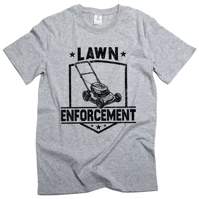 Father's day Funny lawn enforcement Dad grandpa tee shirt law care landscaping humorous gift ideas