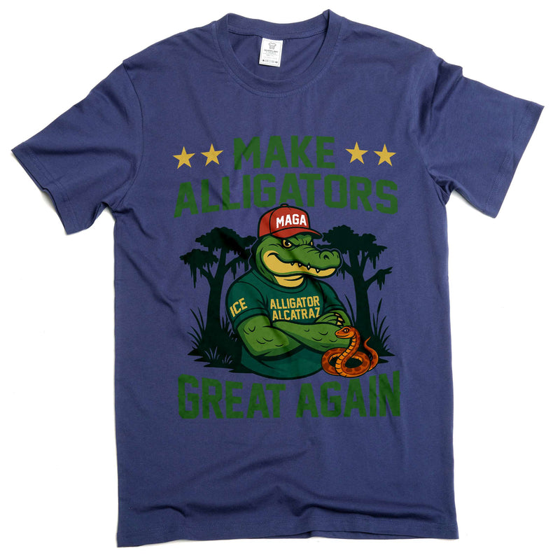 Make Alligators Great Again T-Shirt Funny Humor Humorous Political Tee Shirt