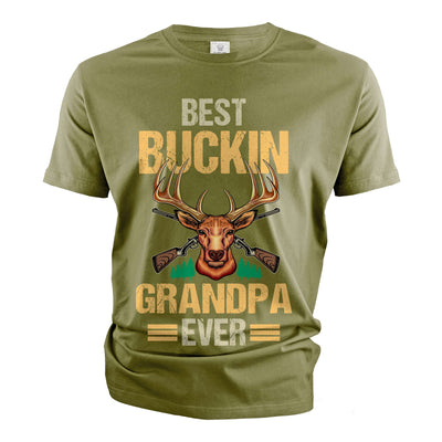 Men's Best Grandpa T-shirt best buckin' grandpa tee shirt Father's day gift shirt papa grandpa tee