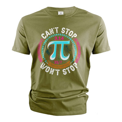 Men's Funny math T-shirt mathematical constant 3.14 Pi Tee shirt geeky science math tee shirt