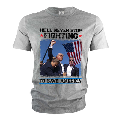 Men's Donald Trump Support T-shirt Trump Save America Shirt USA Patriotic Tee Shirt