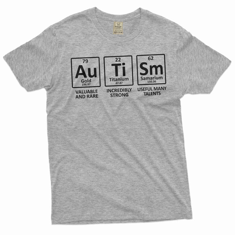Autism T-shirt Autism awareness month periodic table creative novelty shirt