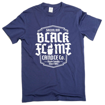 Men's Black Flame Candle Co T Shirt Halloween Candles Company Tee shirt