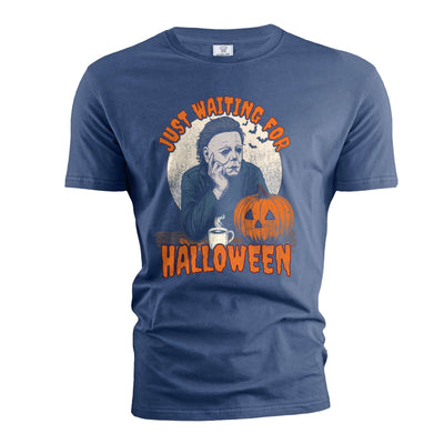 Men's Halloween Mood T-shirt Halloween Serial Killer Shirts Pop Culture T-Shirt Halloween Costume