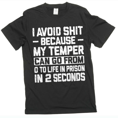 Funny I avoid things t-shirt bad temper tee shirt fathers day dad grandpa husband tee shirt for him