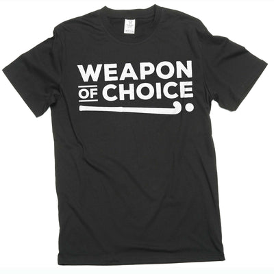 Men's hockey T-shirt ice-hockey sports weapon of choice Tshirt