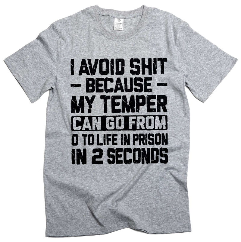 Funny I avoid things t-shirt bad temper tee shirt fathers day dad grandpa husband tee shirt for him