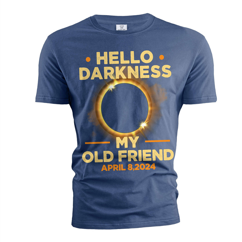 Total solar eclipse of 2024 T-shirt Hello Darkness once Twice in a lifetime event astronomy tee