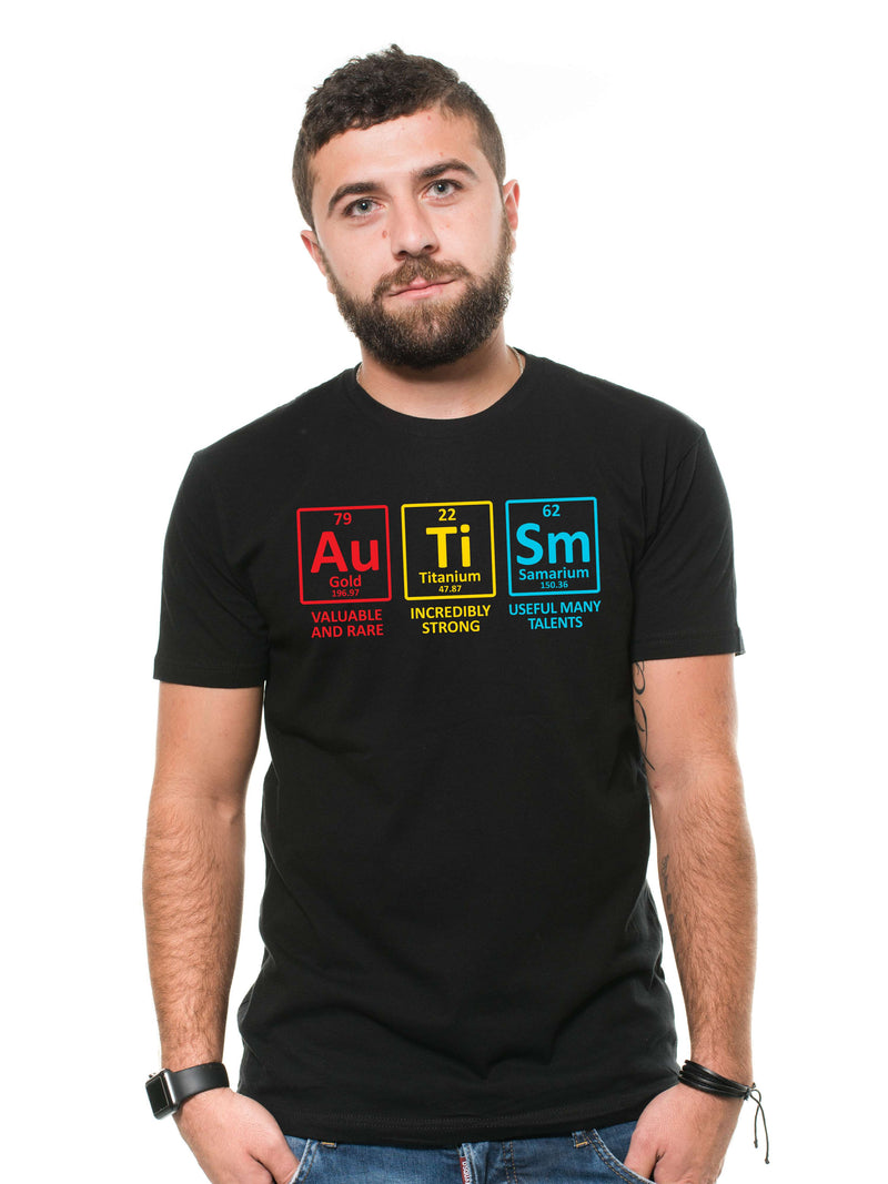 Autism T-shirt Autism awareness month periodic table creative novelty shirt