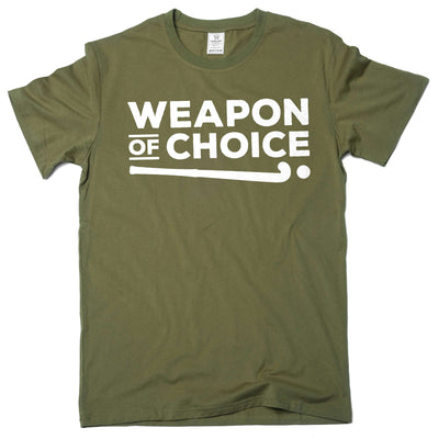 Men's hockey T-shirt ice-hockey sports weapon of choice Tshirt