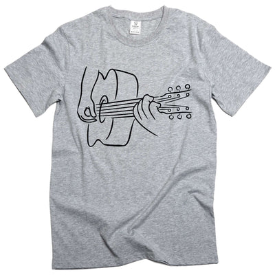 Men's Guitarist T-shirt Guitar Player Music 3D creative tee shirt