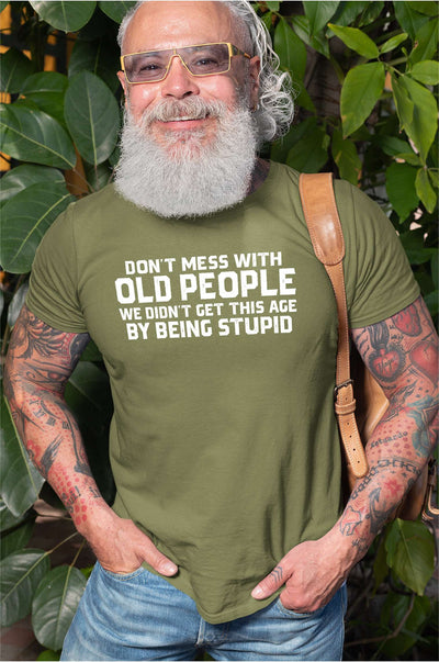 Men's funny papa grandpa T-shirt wise old man humorous father's day tee