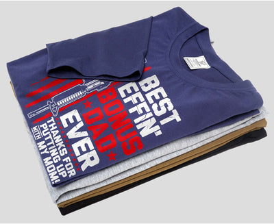 Best Bonus Dad Shirt Father's Day Gift 2nd Amendment Pro Gun Tee Step Dad Shirt