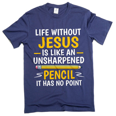 Men's Life Without Jesus T-shirt Christian Gifts Religious Tee Faith Jesus Christ Shirt